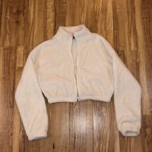 Drop Shoulder Zip Up Jacket! Super Cute and Cozy! Size M! SALE SALE SALE!!!